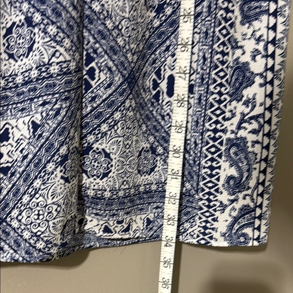 Trixxi Blue and White Sleeveless Halter Sundress - Picture 4 of 7